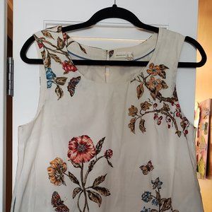 Anthropologie Floral Blouse with Pockets